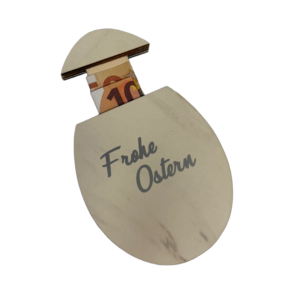 Osterei Geldgeschenk-Halter aus Holz