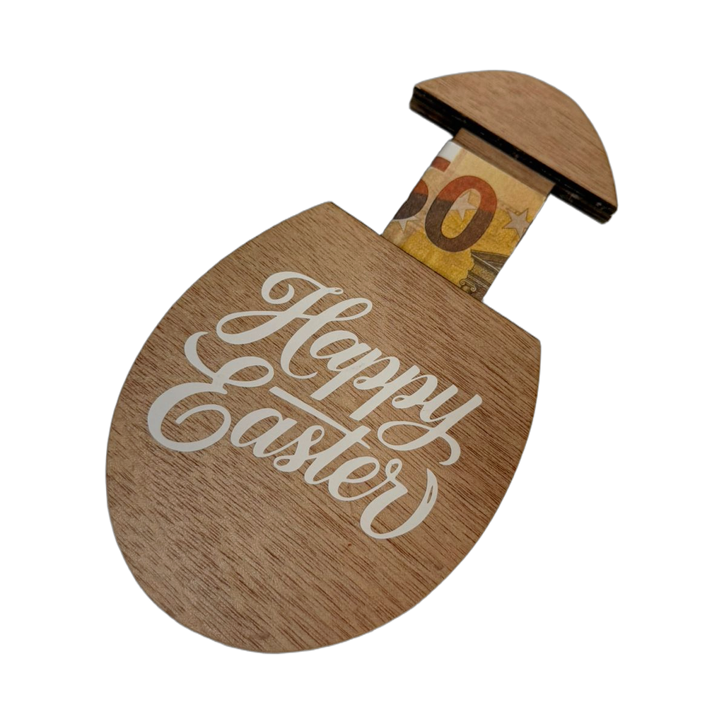 Osterei Geldgeschenk-Halter aus Holz