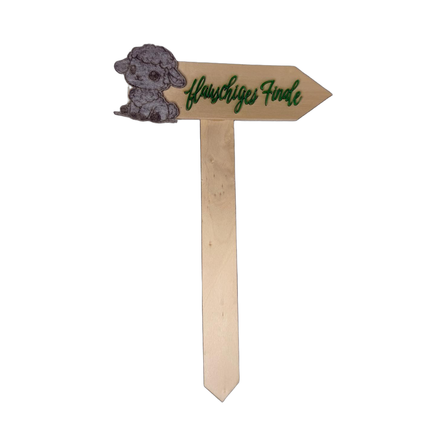 Wegweiser für die Ostereiersuche aus Holz & Acryl