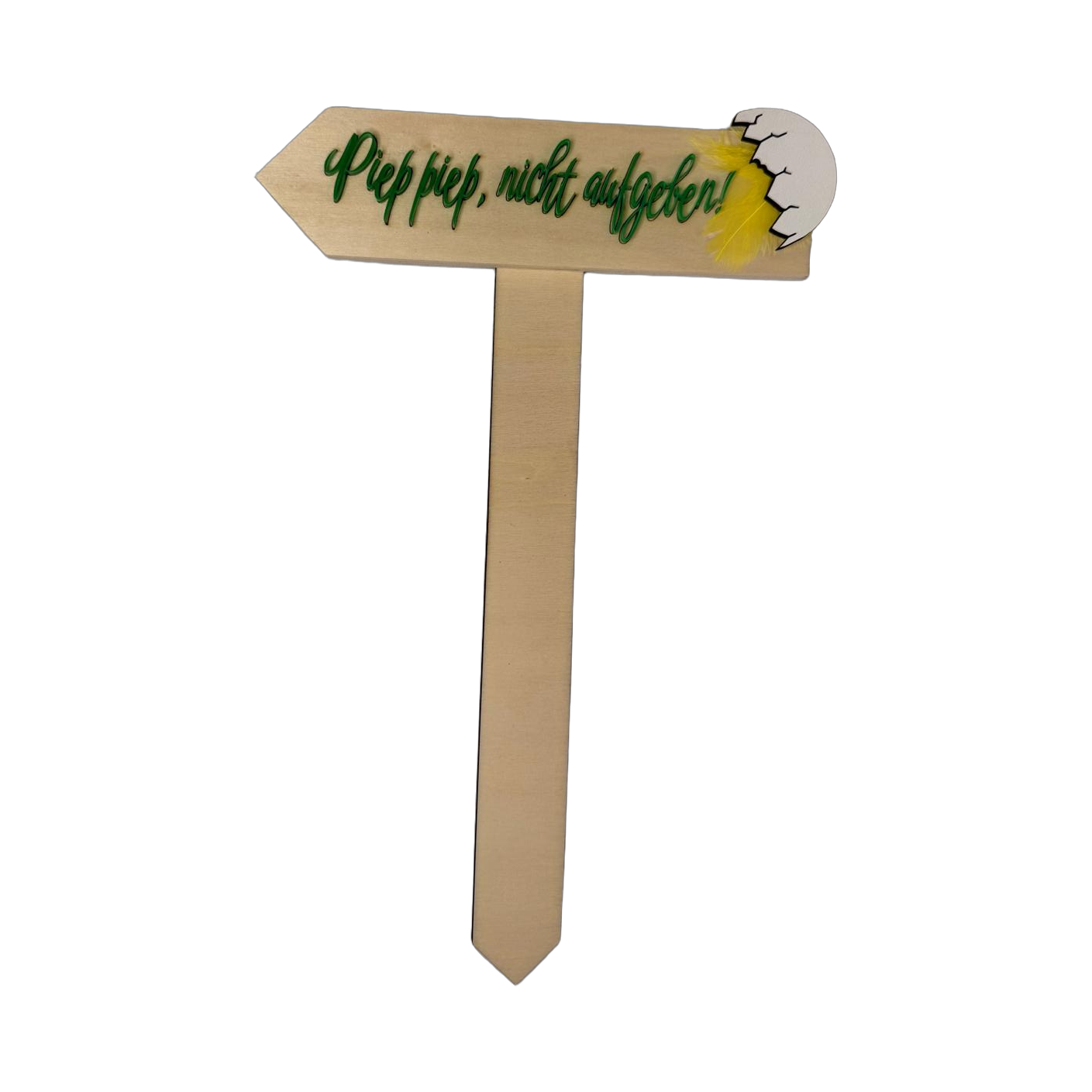 Wegweiser für die Ostereiersuche aus Holz & Acryl