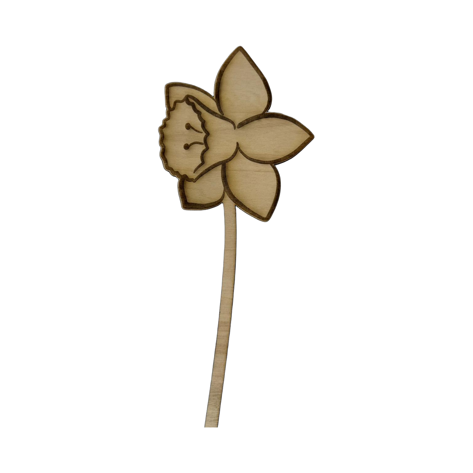 Holzblume mit Filz-Untersetzer – 2-in-1 Tischdeko