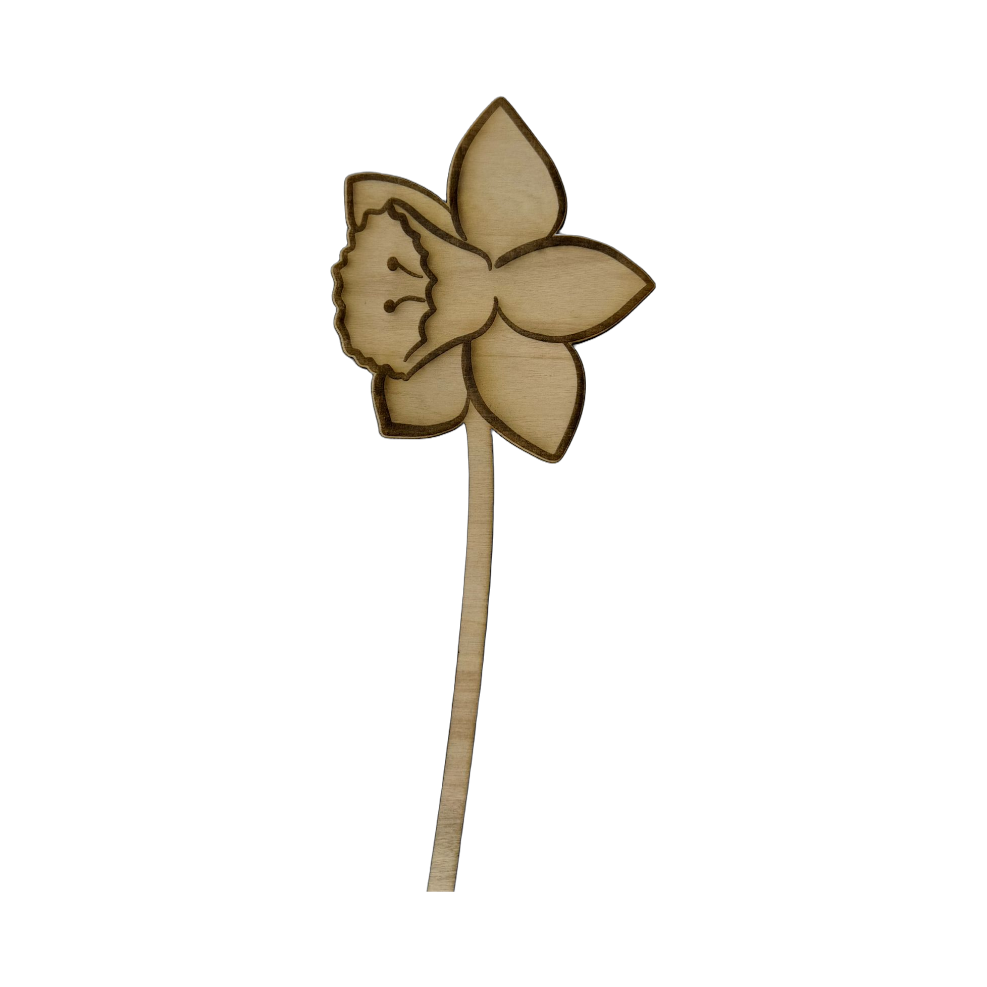 Holzblume mit Filz-Untersetzer – 2-in-1 Tischdeko